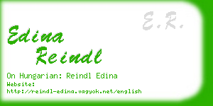 edina reindl business card